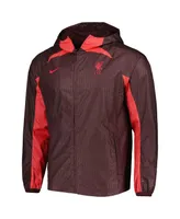 Men's Nike Maroon Liverpool Awf Raglan Full-Zip Jacket