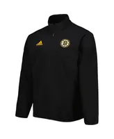 Men's adidas Black Boston Bruins Cold.rdy Quarter-Zip Jacket