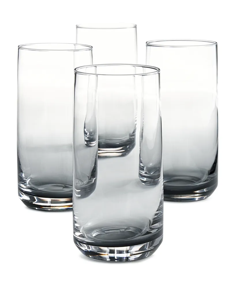 Hotel Collection Ombre Grey Highball Glasses, Set of 4, Created for Macy's