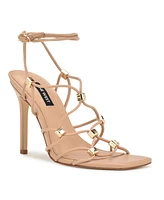 Nine West Women's Tenor Ankle Wrap Heeled Dress Sandals