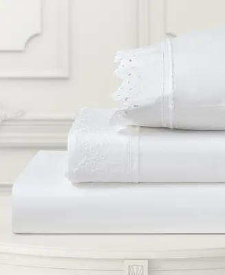 Piper & Wright Eyelet 4-Pc. Sheet Set