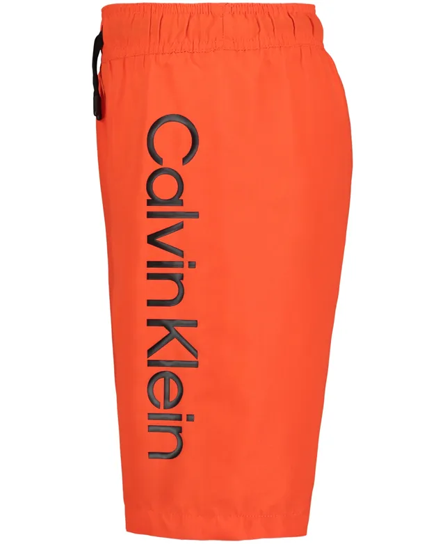 Calvin Klein Big Boys Ombre Logo Swim Trunks - Macy's