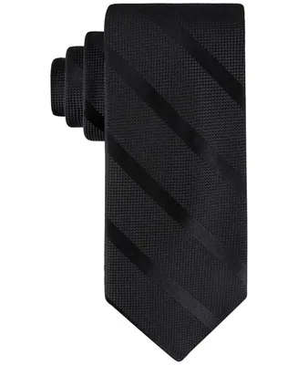Tommy Hilfiger Men's Solid Textured Stripe Tie
