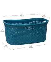 Mind Reader Basket Collection Laundry Basket, Cut Out Handles, Ventilated