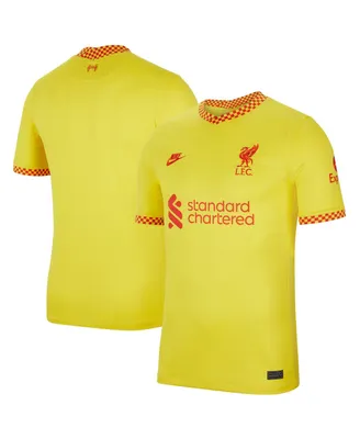 Men's Nike Yellow Liverpool 2021/22 Third Breathe Stadium Jersey