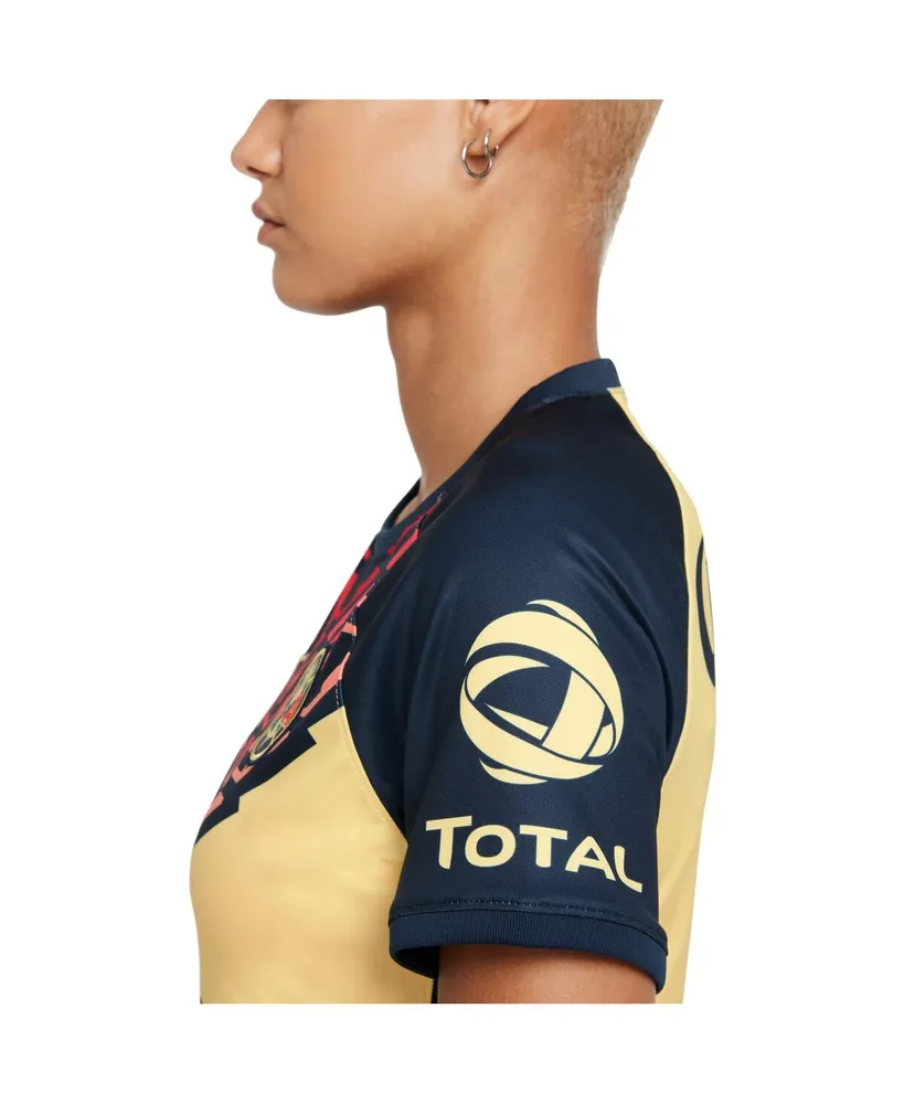 Women's Nike Yellow Club America 2021/22 Home Breathe Stadium Replica Jersey