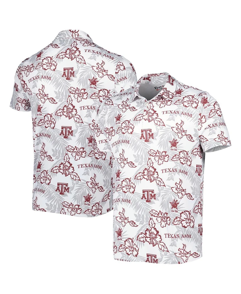 Men's Reyn Spooner White Texas A&M Aggies Performance Polo Shirt