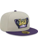 Men's New Era Gray Fort Myers Mighty Mussels Authentic Collection Team Alternate 59FIFTY Fitted Hat