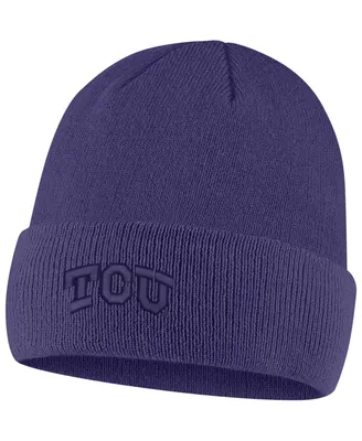 Men's Nike Purple Tcu Horned Frogs Tonal Cuffed Knit Hat
