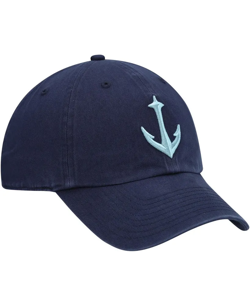 Men's '47 Brand Deep Sea Blue Seattle Kraken Clean Up Adjustable Hat