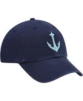 Men's '47 Brand Deep Sea Blue Seattle Kraken Clean Up Adjustable Hat