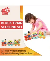 Leo & Friends Block Train Stacking Set