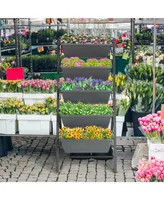 4 Ft Vertical Raised Garden Bed 5-Tier Planter Box