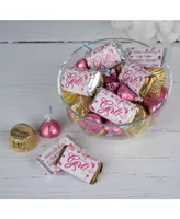 Just Candy 130 pcs It's a Girl Baby Shower Candy Party Favor Hershey's Chocolate Mix (1.65 lb)