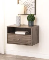 Prepac Floating Nightstand with Open Shelf