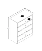 Prepac Astrid 4-Drawer Dresser