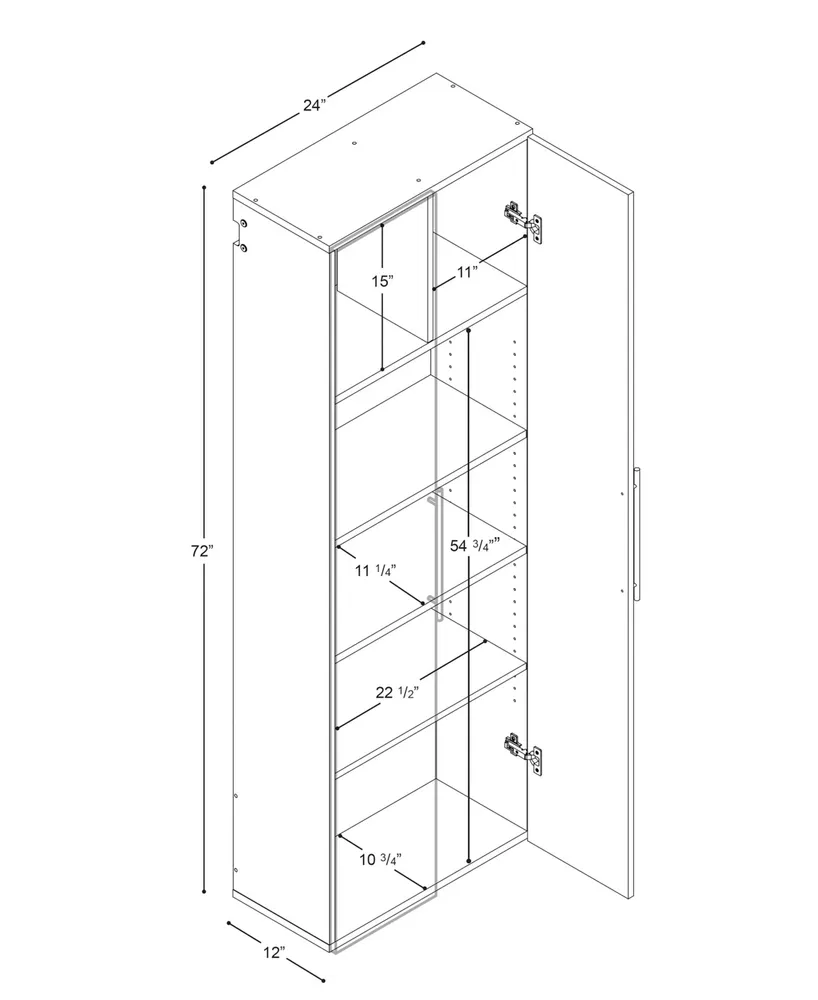 Prepac 24" Hang-ups Large Storage Cabinet