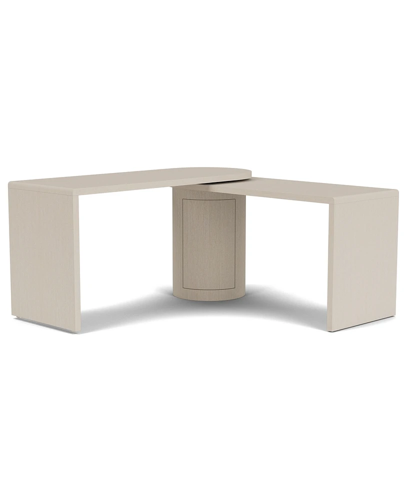 Maren 83" Wood 360 Degrees Swivel Desk