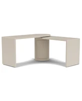 Maren 83" Wood 360 Degrees Swivel Desk