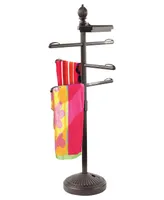 O2COOL All-Weather Resistant Spa Pool Towel Rack and Valet