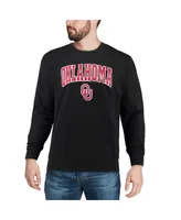 Colosseum Men's Oklahoma Sooners Arch & Logo Crew Neck Sweatshirt