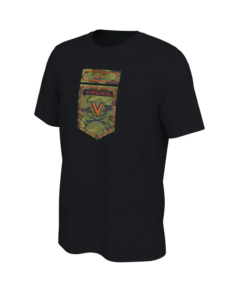 Men's Nike Black Virginia Cavaliers Veterans Camo T-shirt