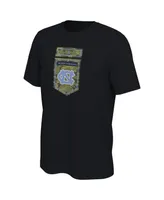 Men's Jordan Black North Carolina Tar Heels Veterans Camo T-shirt