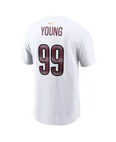 Men's Nike Chase Young White Washington Commanders Player Name and Number T-shirt