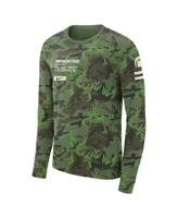 Men's Nike Camo Michigan State Spartans Military-Inspired Long Sleeve T-shirt