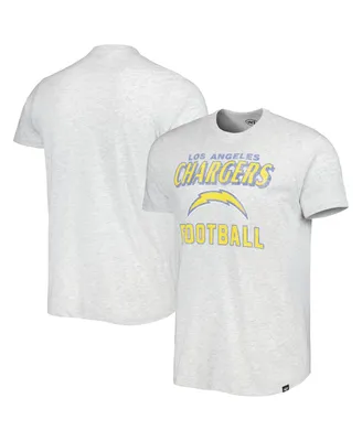Men's '47 Brand Heathered Gray Los Angeles Chargers Brand Dozer Franklin T-shirt