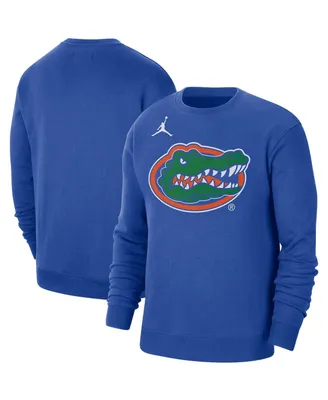 Men's Jordan Royal Florida Gators Wordmark Pullover Sweatshirt