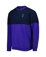 Men's adidas Navy and Purple Argentina National Team Graphic Pullover Sweatshirt