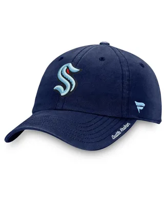 Women's Fanatics Deep Sea Blue Seattle Kraken Primary Logo Adjustable Hat