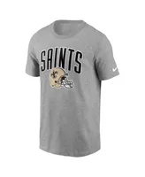 Men's Nike Heathered Gray New Orleans Saints Team Athletic T-shirt