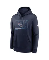 Men's Nike Navy Tennessee Titans City Code Club Fleece Pullover Hoodie