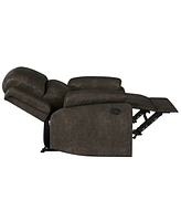 Relax A Lounger 34.75" Steel Dayton Faux Suede Manual Recliner