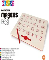 Play22 Magnetic Doodle Board Slots with Pen - Uppercase Abc Letters