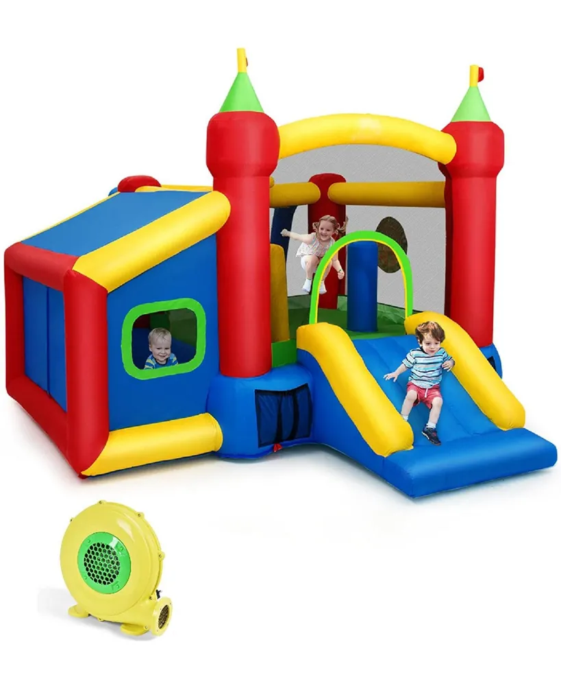 6-in-1 Inflatable Bounce House Bouncy Castle Blow up Toddler Bouncy House