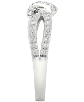 Forever Grown Diamonds Lab Grown Diamond Knot Ring (1/2 ct. t.w.) in Sterling Silver