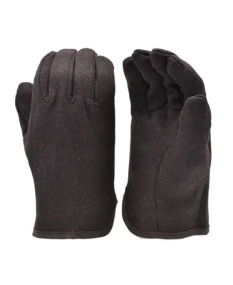 Brown Jersey Work Gloves w/ Fleece Lining, 12 pairs