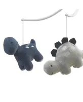 Bedtime Originals Roar Blue/Gray Dinosaur Musical Baby Crib Mobile