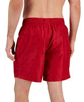 Nautica Men's Quick-Dry Anchor-Print 8" Swim Trunks