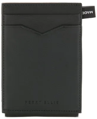 Perry Ellis Portfolio Men's Magnetic Leather Card Case