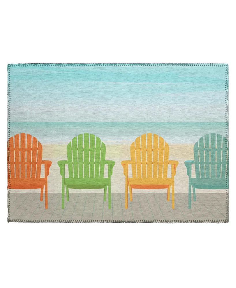 D Style Waterfront WRF1 1'8" x 2'6" Area Rug