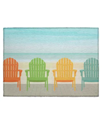 D Style Waterfront WRF1 1'8" x 2'6" Area Rug