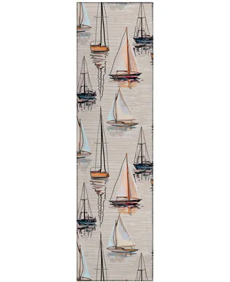 D Style Waterfront WRF8 2'3" x 7'6" Runner Area Rug