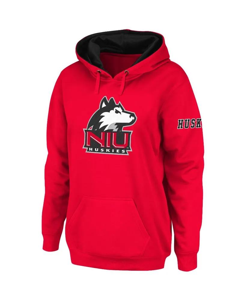 Women's Stadium Athletic Red Northern Illinois Huskies Big Logo Pullover Hoodie