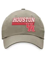 Men's Top of the World Khaki Houston Cougars Slice Adjustable Hat