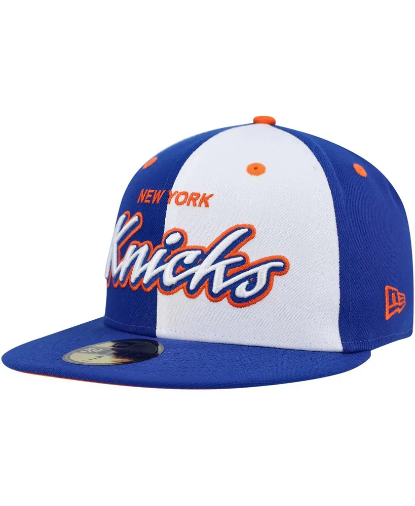 New Era Men's New Era Blue York Knicks Side Split 59FIFTY Fitted