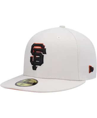 Men's New Era Khaki San Francisco Giants Stone Dim Undervisor 59Fifty Fitted Hat